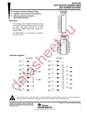 SN74F1056DRE4 datasheet  